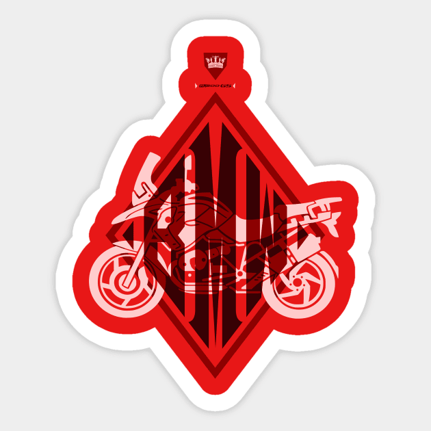 Motorcycle BMV vector Sticker by AllforWall